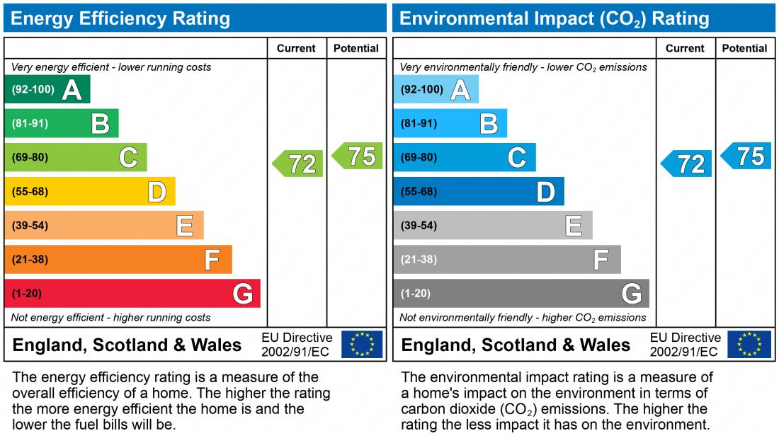 EPC Graph for Flat 1 Barnfield House